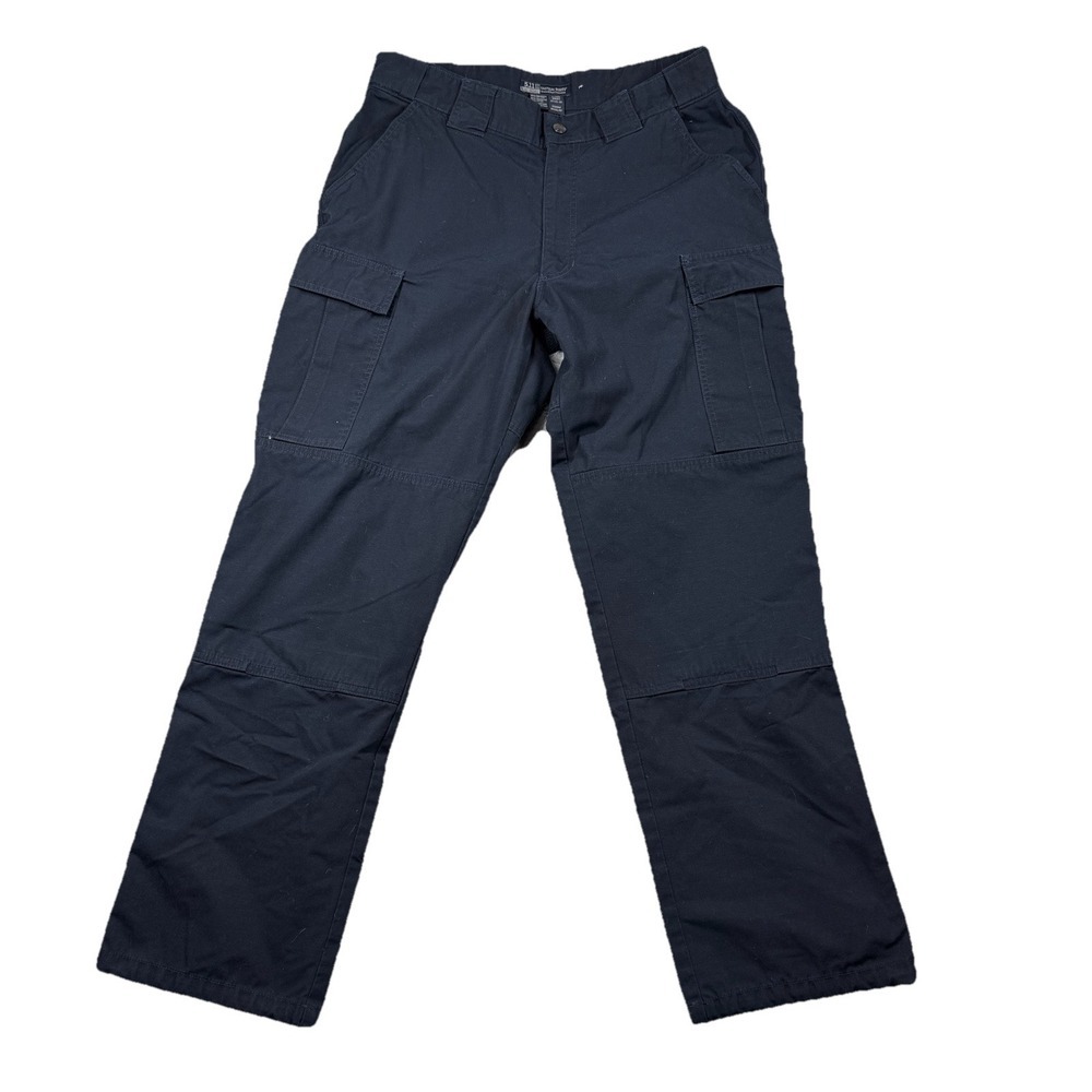 511 Tactical Pants Large 35.5 Dark Navy Blue‎ Ripstop 74280 Cargo Utility Work